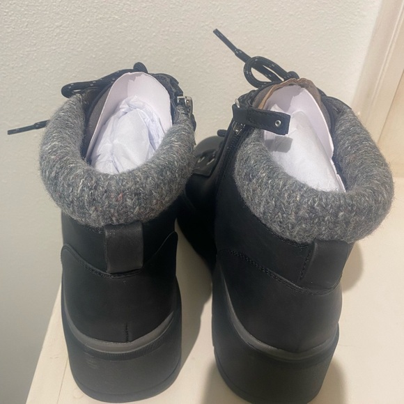 Dr Scholl’s Women’s Max Alpine Ankle Winter Boots Black Wedge Style New size 10 - Picture 15 of 16